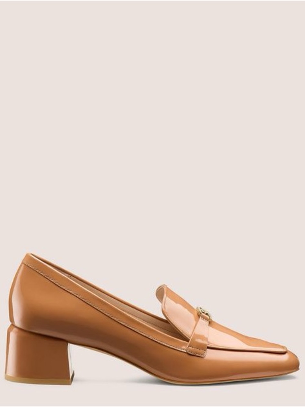 Stuart Weitzman the Wylie 45 Patent Leather Loafer Heel 7.5